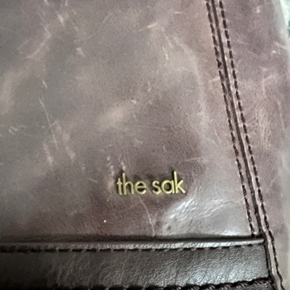 The Sak Brown Distressed Pebbled Leather Crossbody - Picture 5 of 14